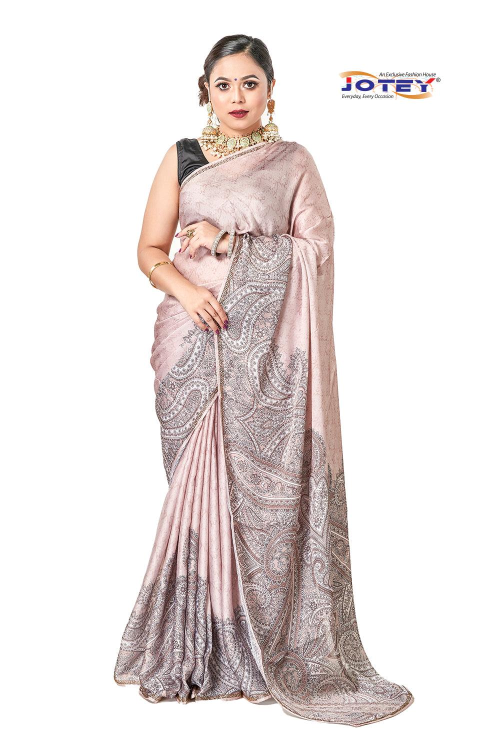 Digital Print Art Silk Saree - Jotey