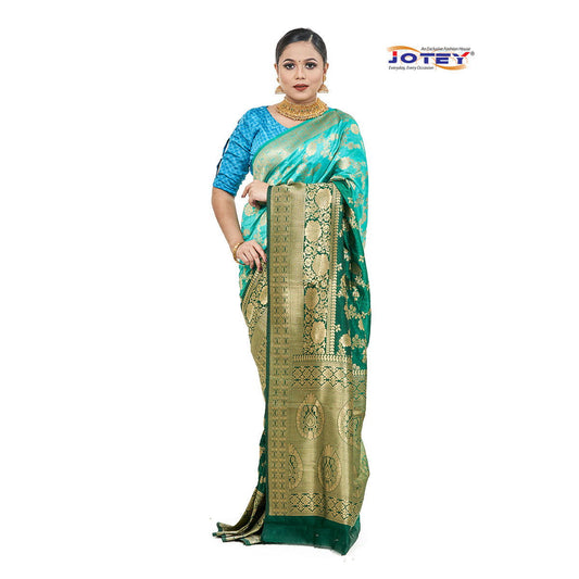 Dual Tone Katan Silk Saree - Jotey