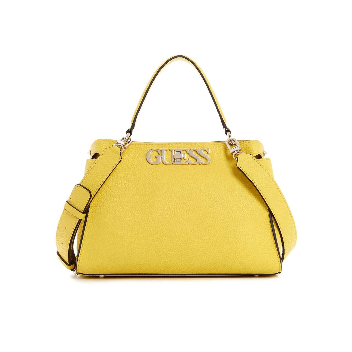 Guess Uptown Chic Turnlock Satchel Bag - Jotey