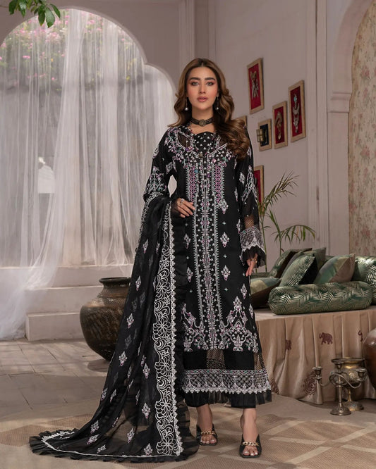 Manizay Gul Maina Embroidered Lawn 3pcs