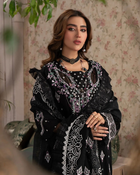 Manizay Gul Maina Embroidered Lawn 3pcs