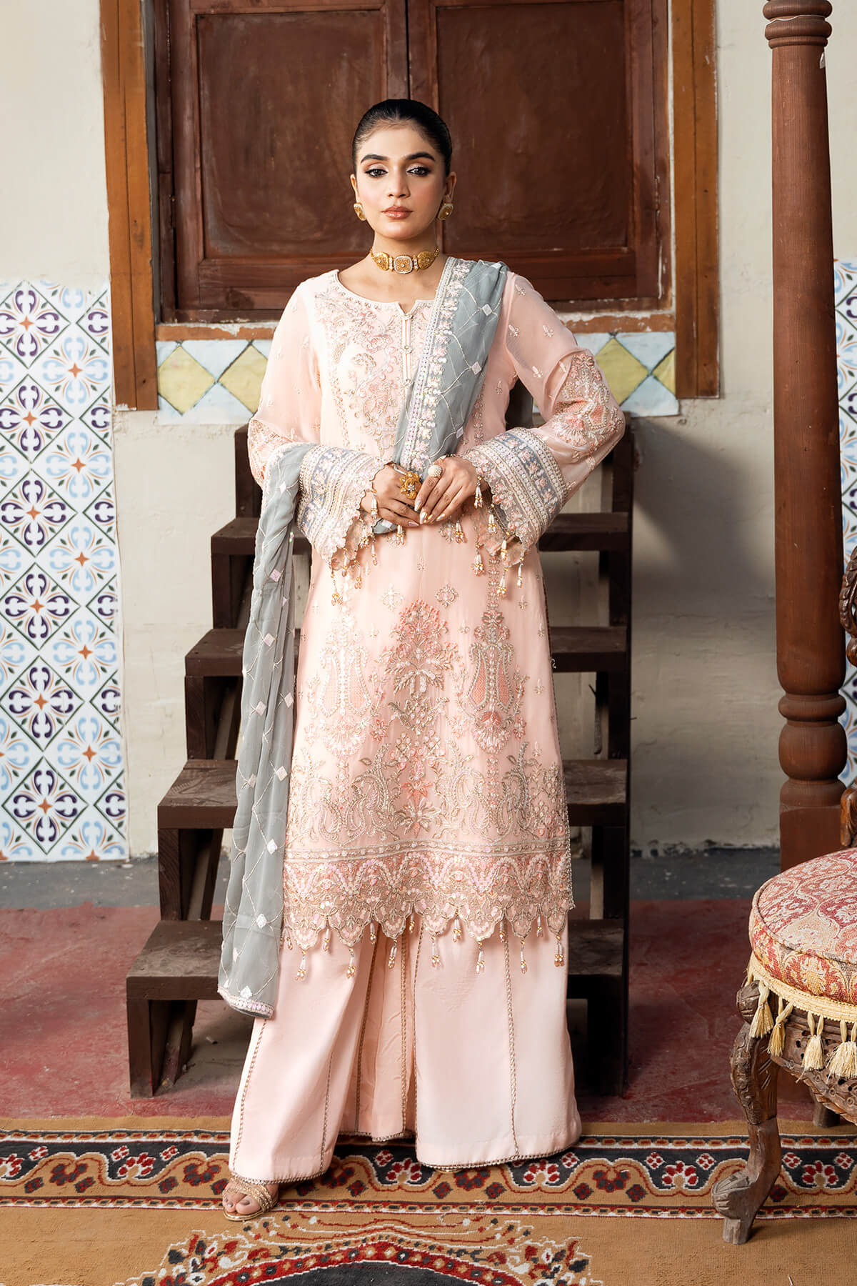 Sitarah By Serene Embroidered Luxury Chiffon Unstitched 3pcs