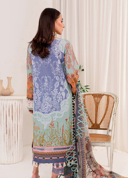 Jade Summer Glory Unstitched 3pcs - Jotey