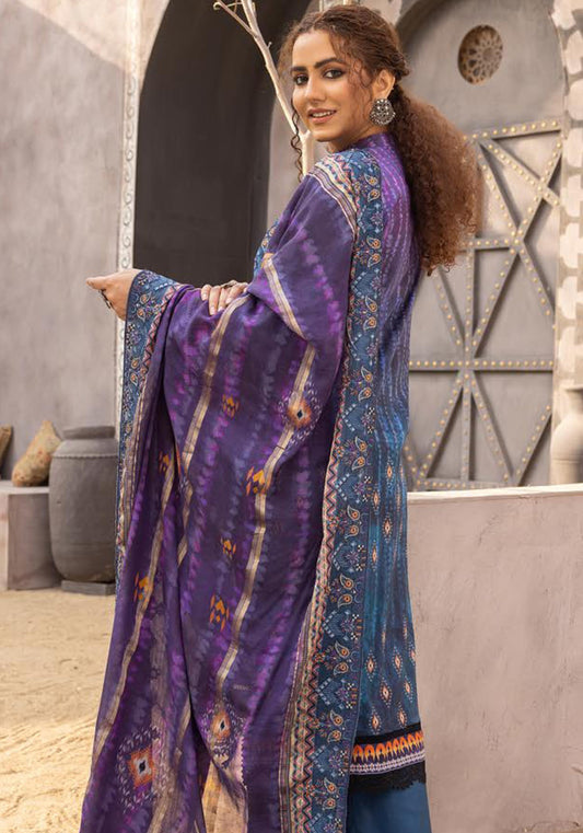Mahees Vol-5 Embroidered Lawn Unstitched 3pcs - Jotey