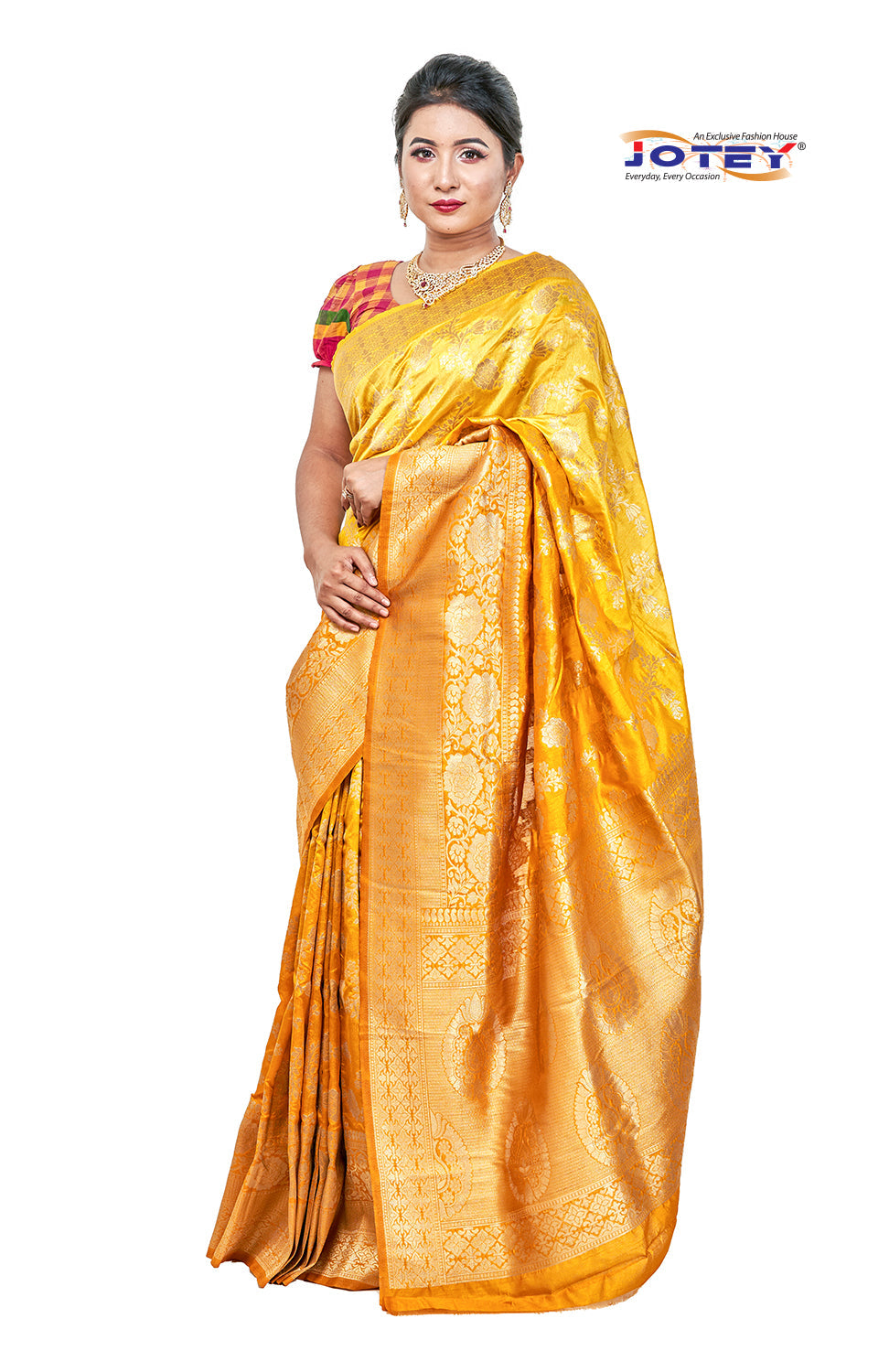 Pure Katan Silk Saree - Jotey