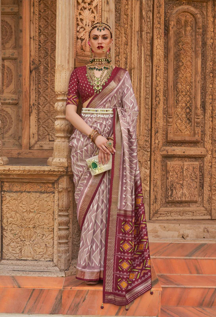 Silk With Ethnic Style Fancy Saree - Jotey