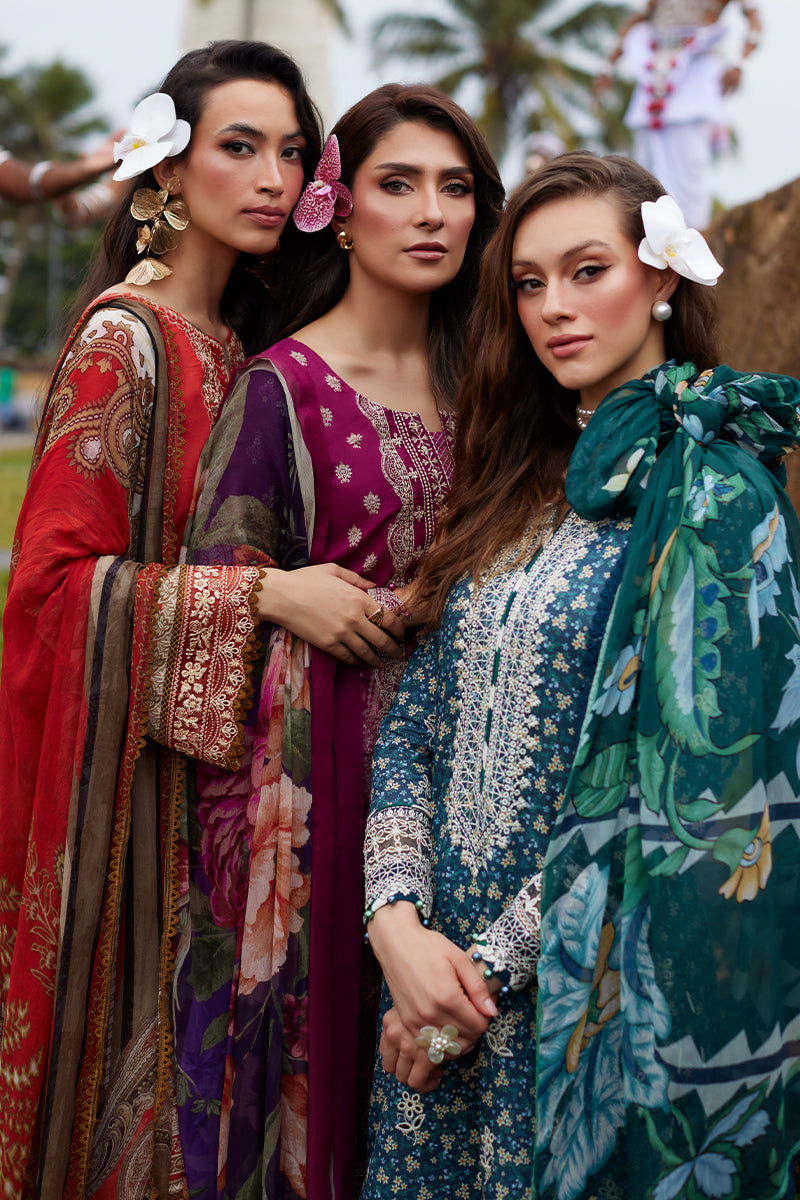 Gulaal Saffira Lawn Vol-01 Unstitched 3pcs