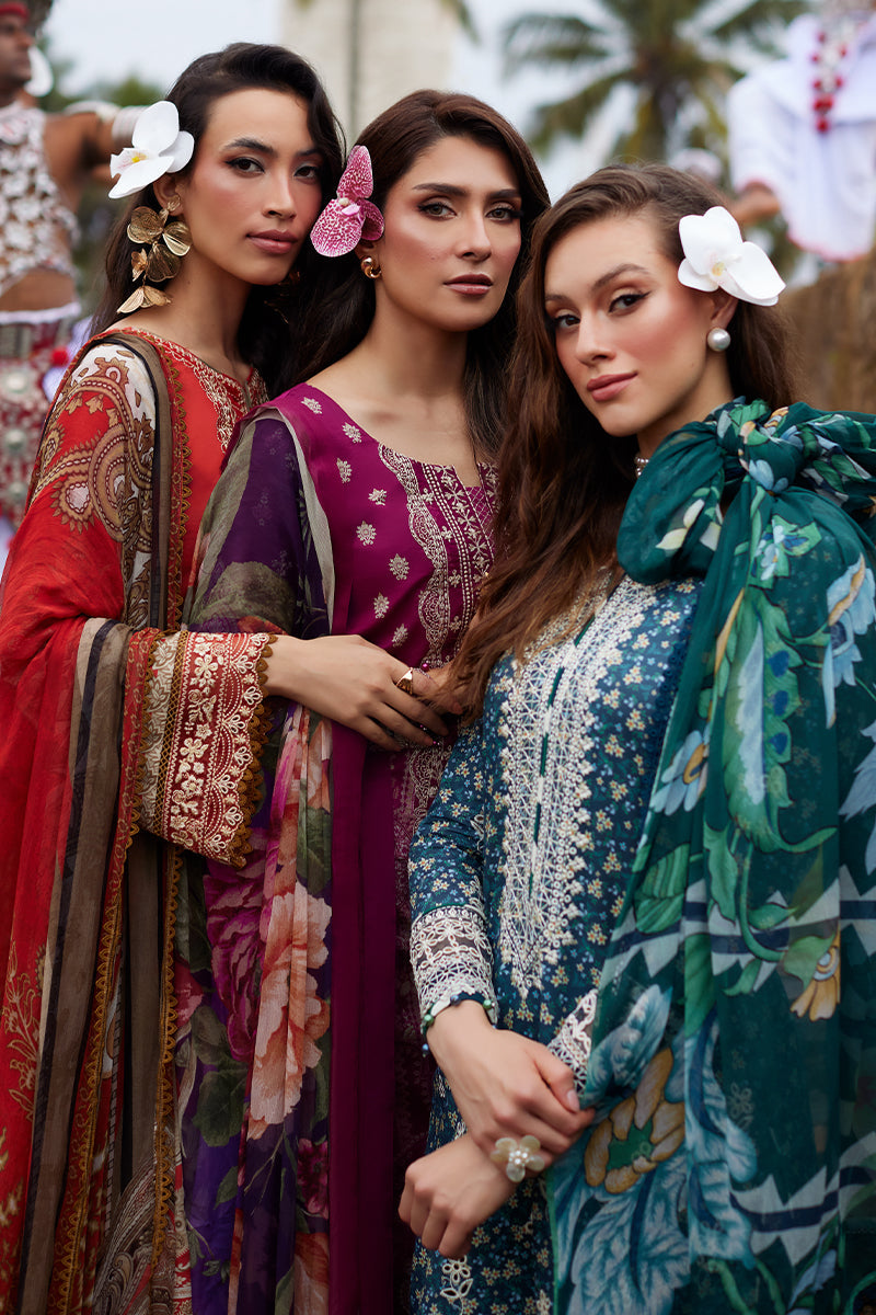 Gulaal Saffira Lawn Vol-01 Unstitched 3pcs