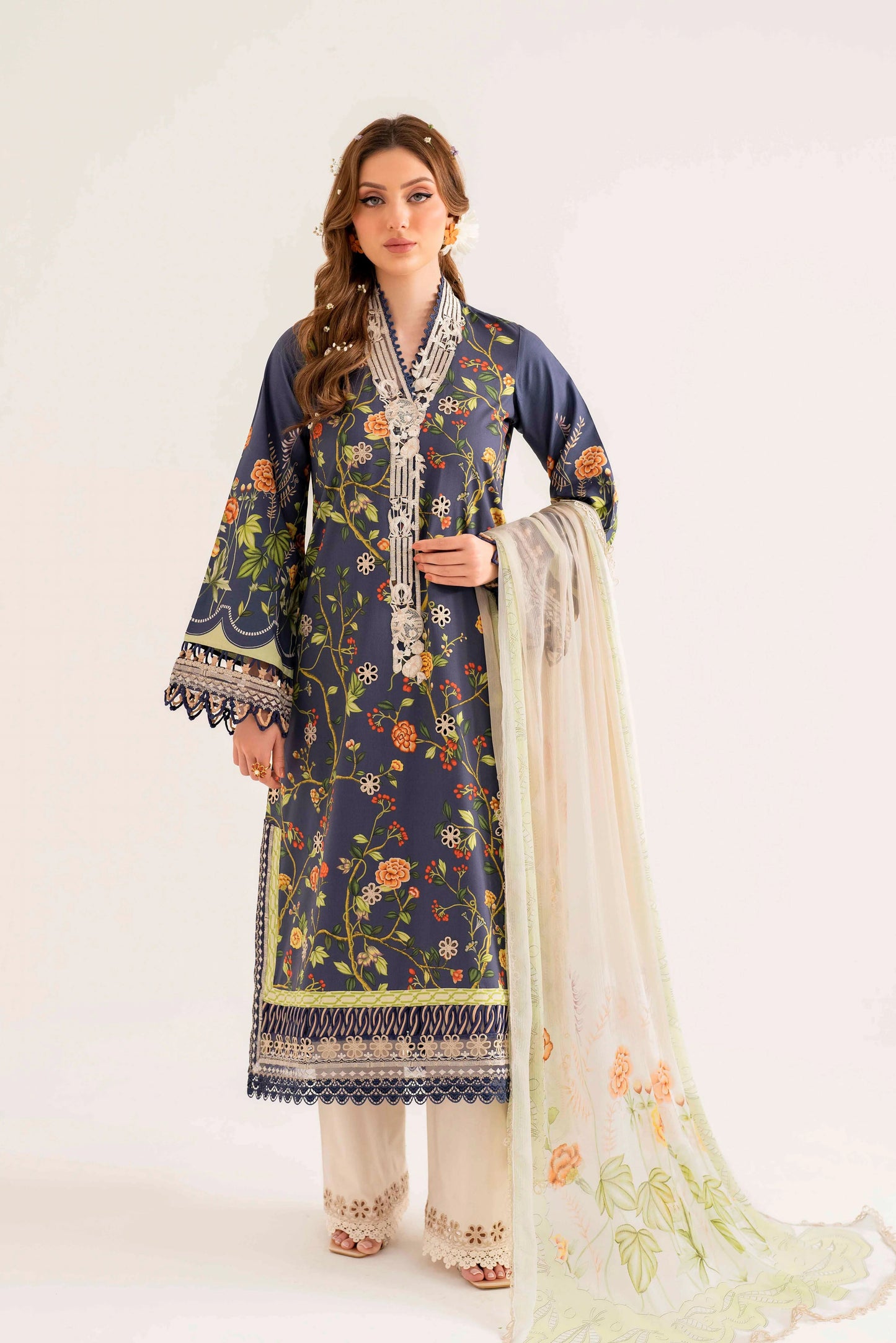 Lila By Sable V  Digital Printed  Lawn 3pc