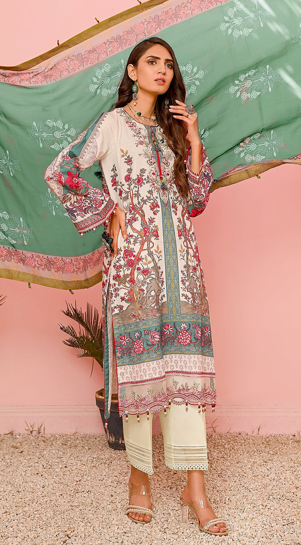 Viva Prints 23 by Anaya Unstitched Lawn 3pcs - Jotey