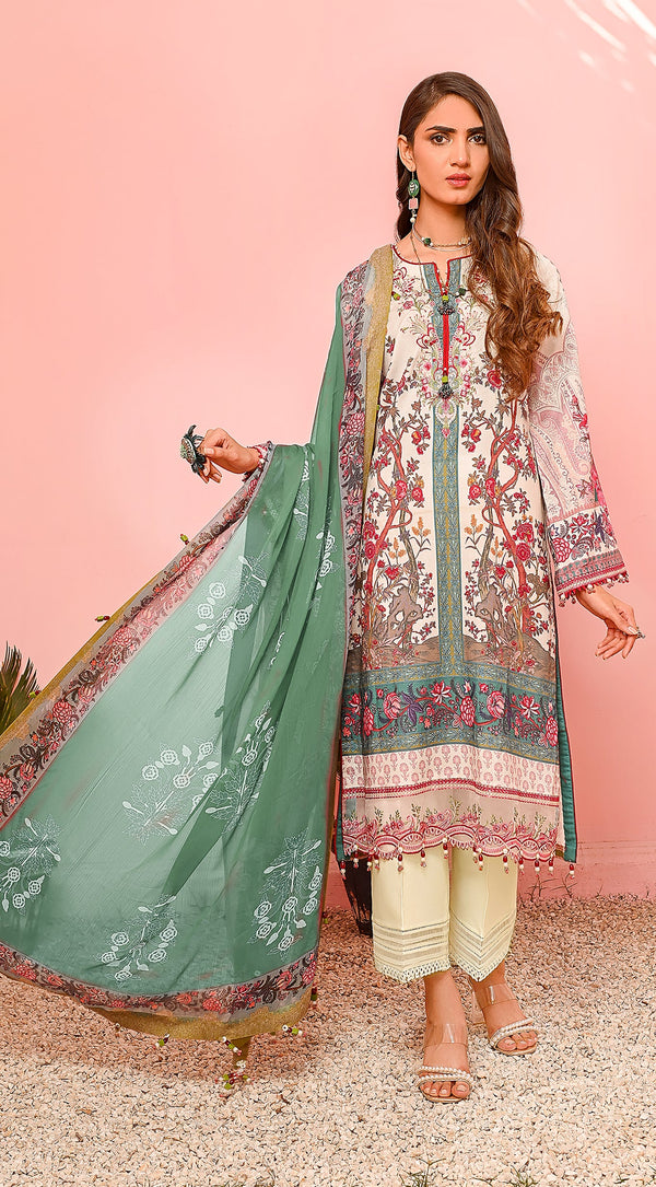 Viva Prints 23 by Anaya Unstitched Lawn 3pcs - Jotey