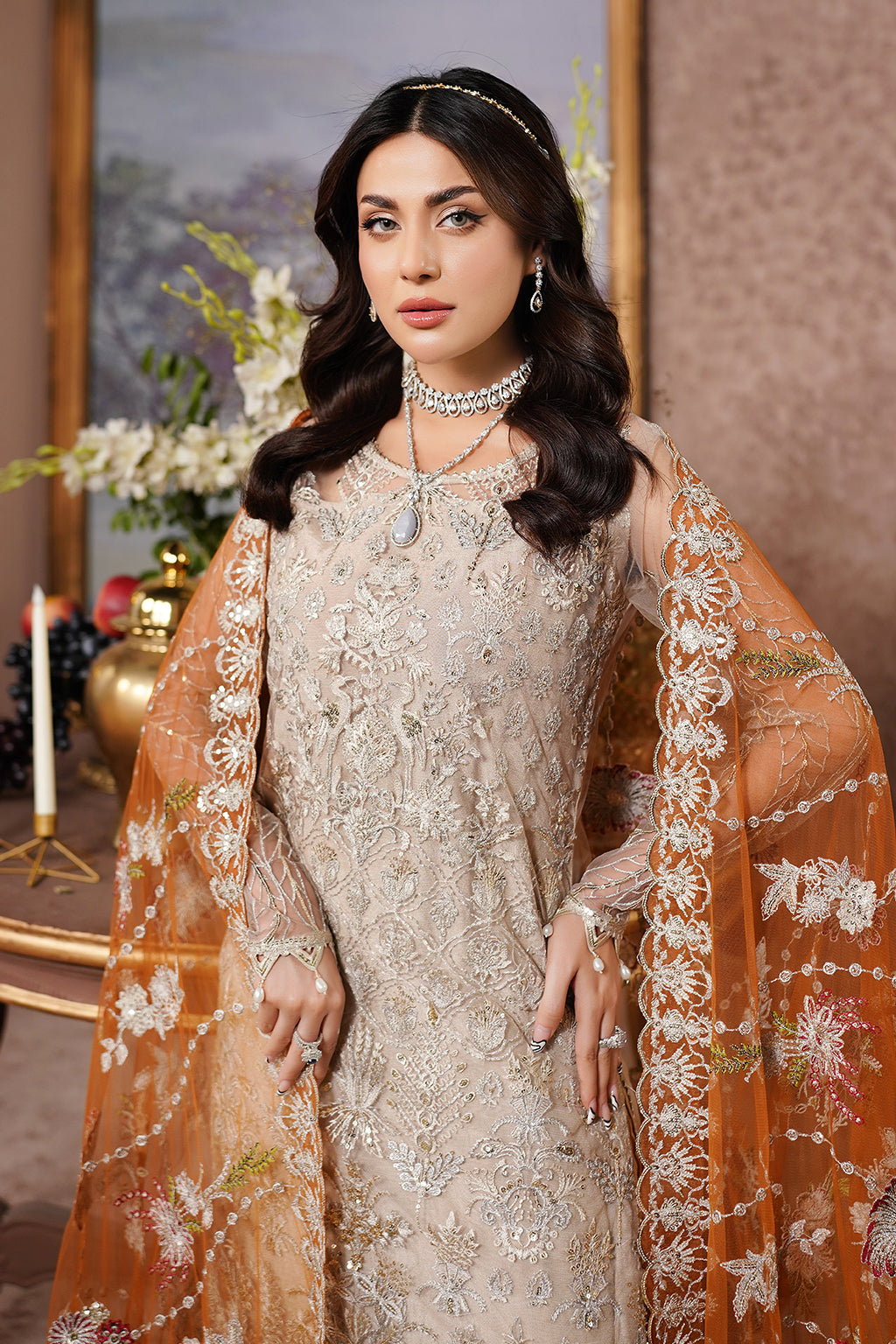 Aarzu Luxury Embroidered Vol-03 Unstitched 3Pcs