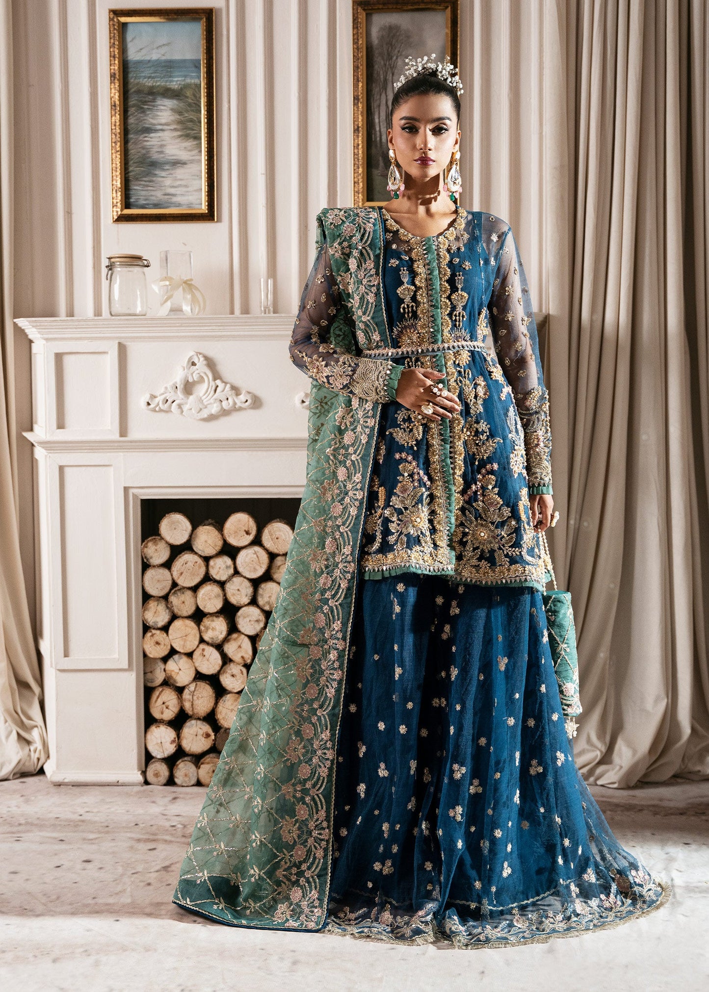 INAYAT Luxury Wedding Formals Unstitched 3pcs