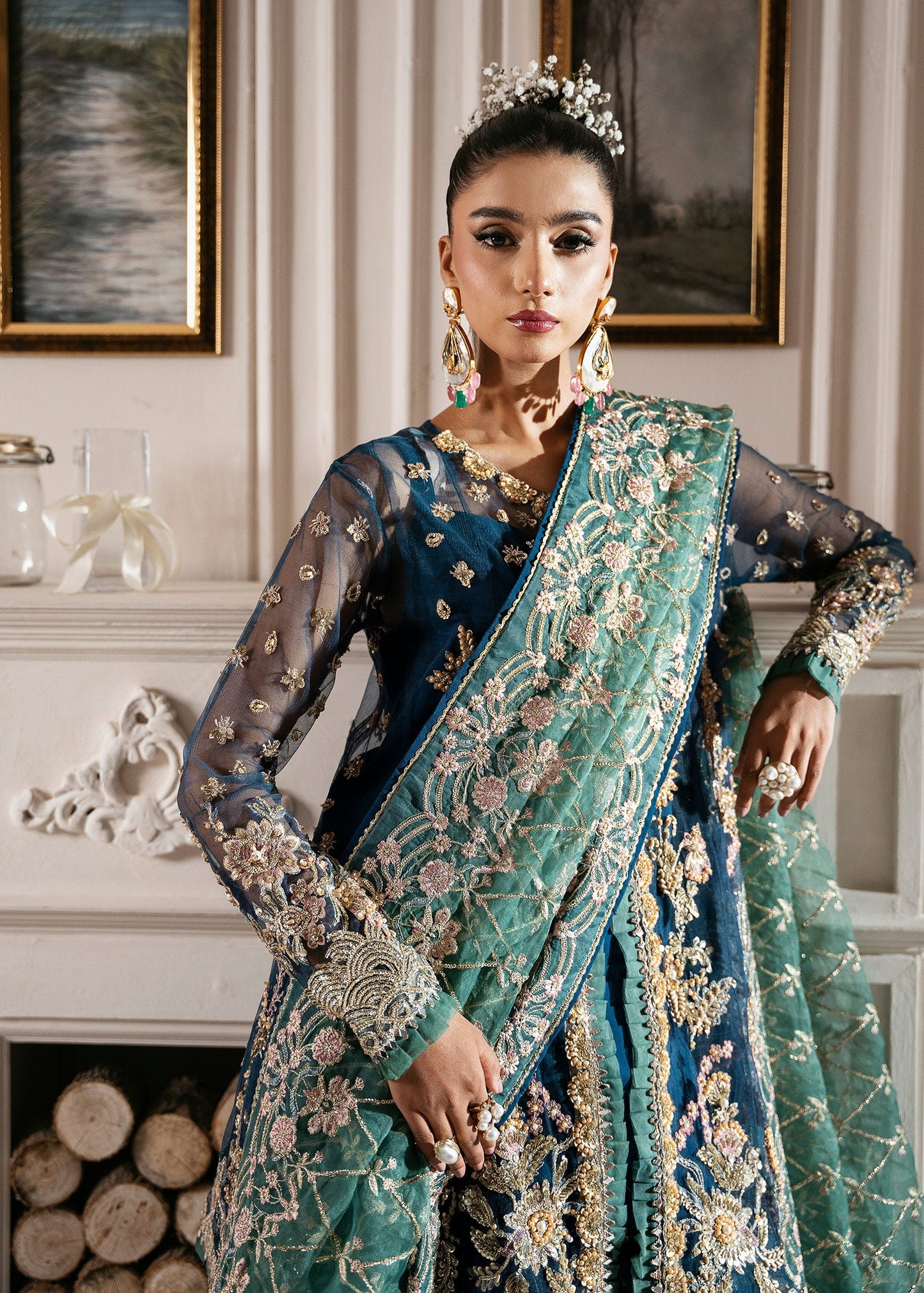 INAYAT Luxury Wedding Formals Unstitched 3pcs