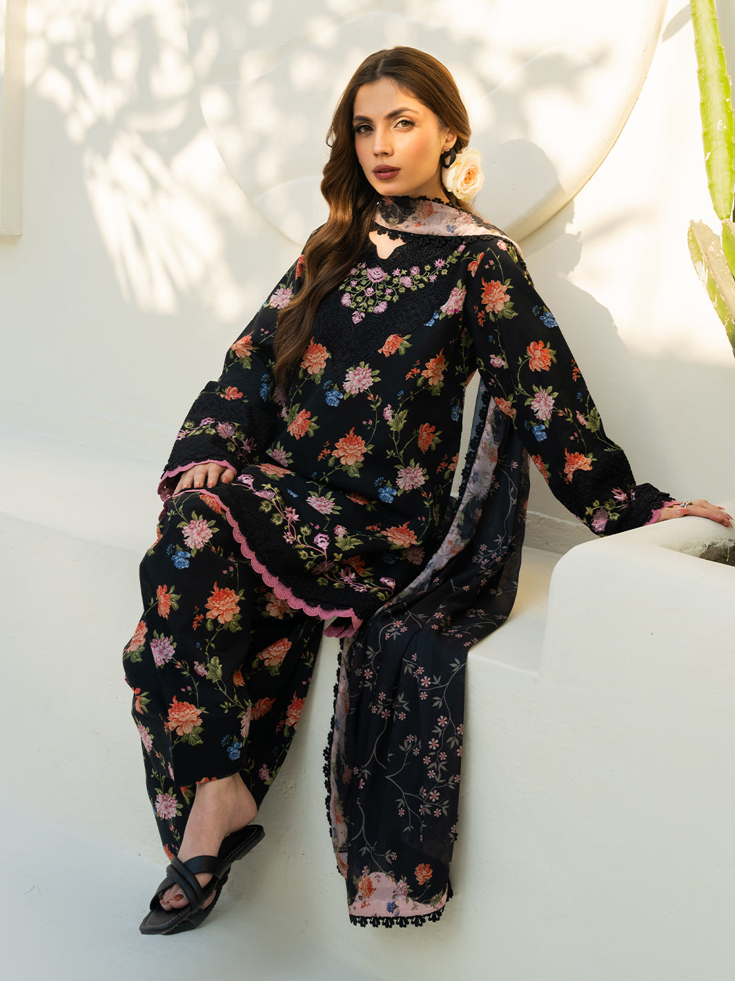 F&F Prints By Faiza Faisal Digital Printed Unstitched Lawn 3pcs