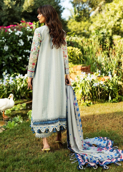 Siraa By Sadaf Fawad Khan Luxury Embroidered Lawn'25 Unstitched 3pcs