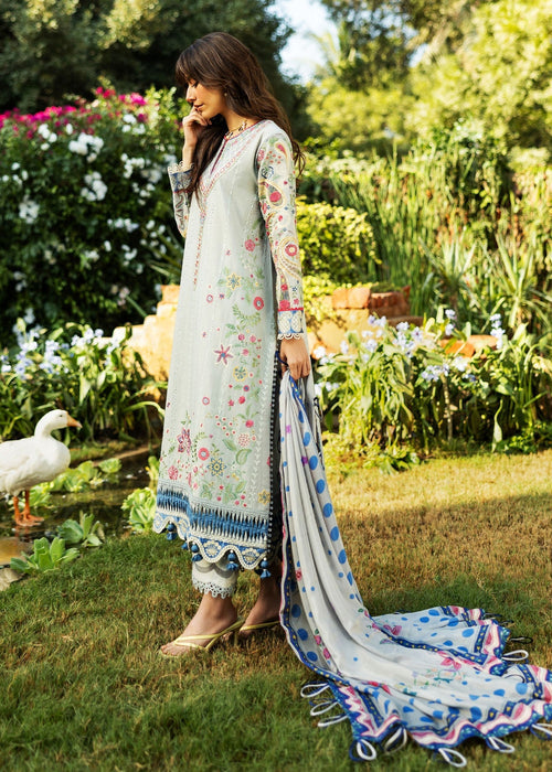 Siraa By Sadaf Fawad Khan Luxury Embroidered Lawn'25 Unstitched 3pcs