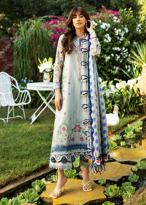 Siraa By Sadaf Fawad Khan Luxury Embroidered Lawn'25 Unstitched 3pcs