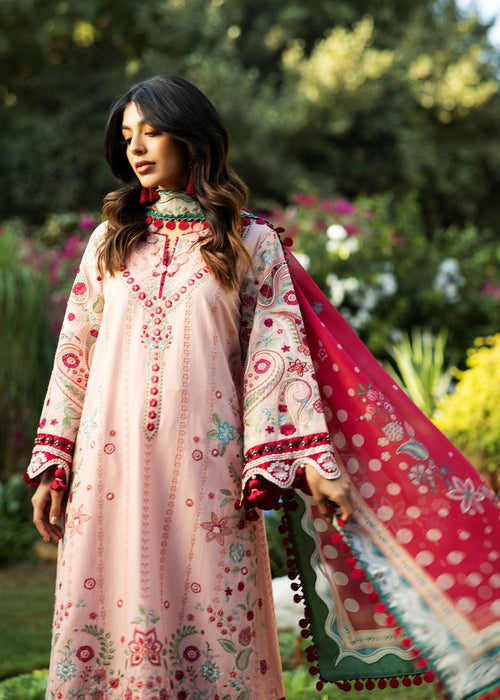 Siraa By Sadaf Fawad Khan Luxury Embroidered Lawn'25 Unstitched 3pcs