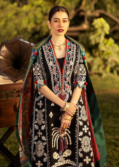 Siraa By Sadaf Fawad Khan Luxury Embroidered Lawn'25 Unstitched 3pcs