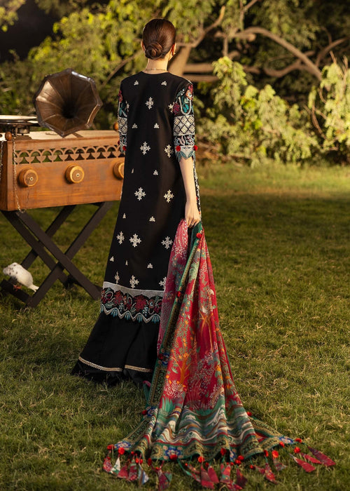 Siraa By Sadaf Fawad Khan Luxury Embroidered Lawn'25 Unstitched 3pcs