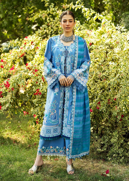 Siraa By Sadaf Fawad Khan Luxury Embroidered Lawn'25 Unstitched 3pcs