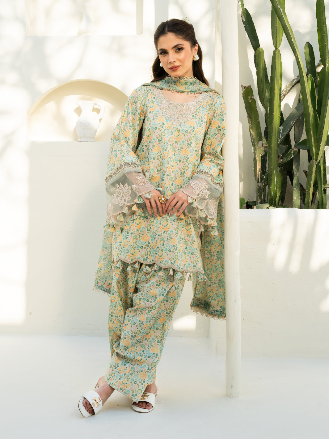 F&F Prints By Faiza Faisal Digital Printed Unstitched Lawn 3pcs