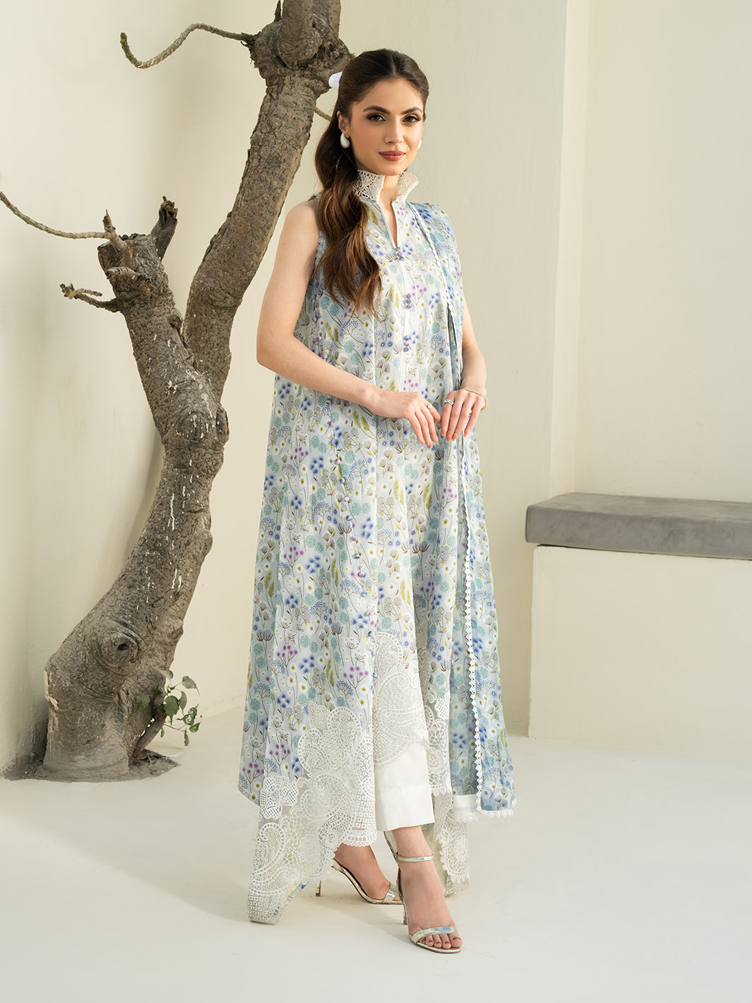 F&F Prints By Faiza Faisal Digital Printed Unstitched Lawn 3pcs