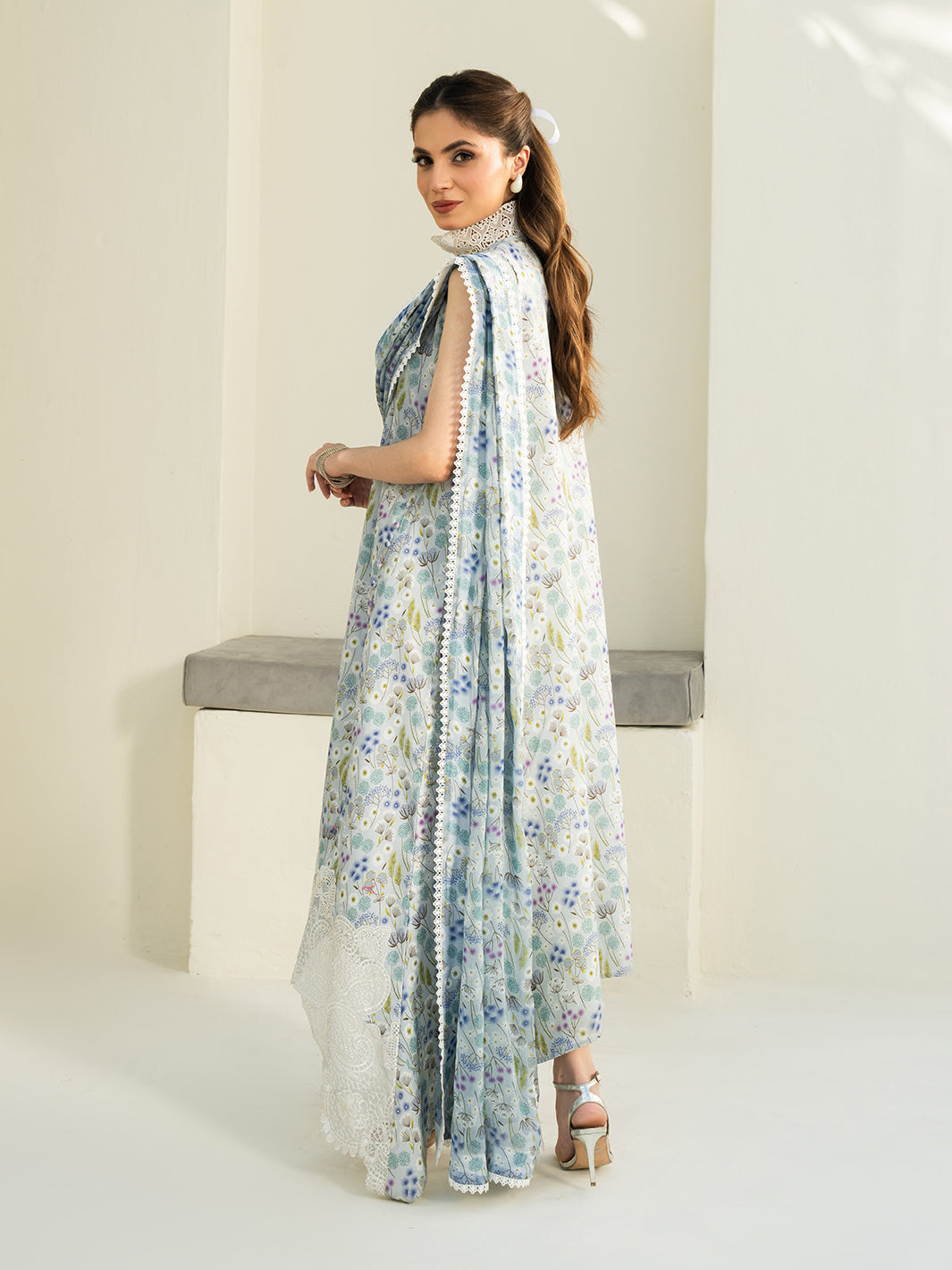 F&F Prints By Faiza Faisal Digital Printed Unstitched Lawn 3pcs